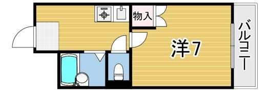 マンション白樺の間取り画像