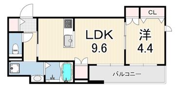 LA VITA西宮北口の間取り画像