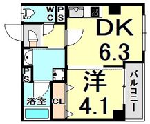 プリエール阪神尼崎の間取り画像