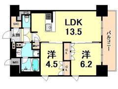 ブランシエスタ西宮の間取り画像