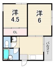 ヴィクトリアコート伊丹の間取り画像