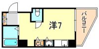 YKハイツ松の内の間取り画像
