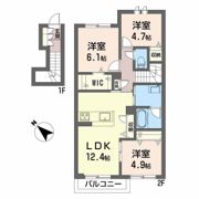 サワーソレアードBの間取り画像