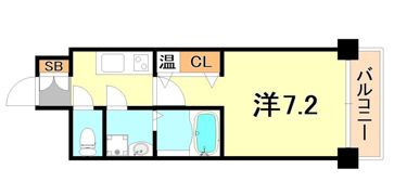 アドバンス三宮シュロスの間取り画像