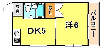 ウエストイン六甲の間取り画像