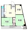 マンション朝霧2号館の間取り画像