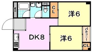山手ビルマンションの間取り画像