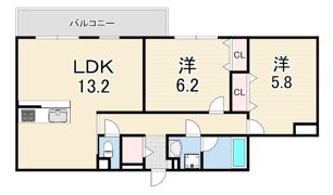 ブライトガーデンの間取り画像