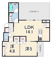 HEBEL MAISON 塚口の間取り画像