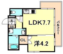 SDグランツ神戸水木通の間取り画像