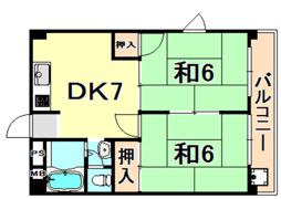 森南コーポの間取り画像