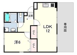 パセオ住吉の間取り画像