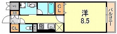 リラシオ西明石駅前の間取り画像