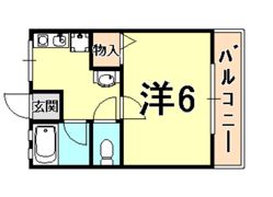 ハイツ岩城の間取り画像