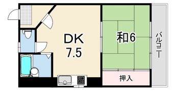 サンパレス21 南夙川の間取り画像