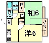 南塚口ハイツの間取り画像