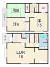 上大市テラスハウスの間取り画像
