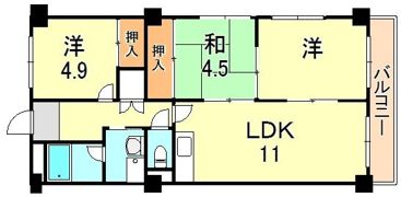 パークサイド明石の間取り画像