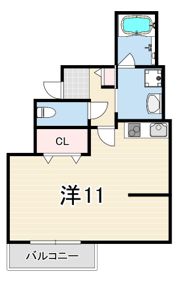 カサ苦楽園の間取り画像