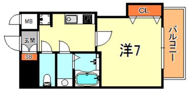 LUXE芦屋南の間取り画像