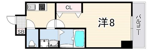 レジデンス神戸ヴェルノの間取り画像