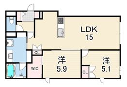 ベル アントレ 西宮の間取り画像