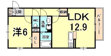 ぺルル2の間取り画像