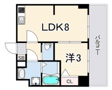 プレサンス兵庫駅前の間取り画像