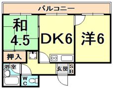 甲子園町アーバンリズの間取り画像