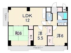 メゾン東山の間取り画像