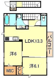 リバーハイム谷八木2の間取り画像