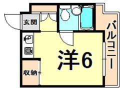 シャンブルド甲東園の間取り画像