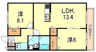 へーベルマンション大久保2の間取り画像