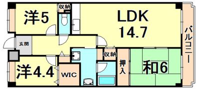 フレシア西宮の間取り画像
