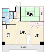門戸パレスの間取り画像