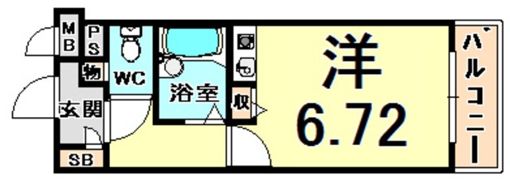 プライムコート武庫之荘の間取り画像