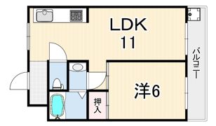 ベルエアー武庫之荘の間取り画像