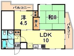 コスモ深江北町の間取り画像