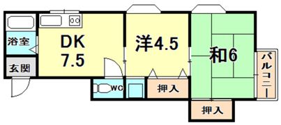第2長楽荘の間取り画像