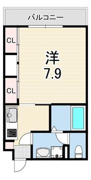 甲子園マンションの間取り画像