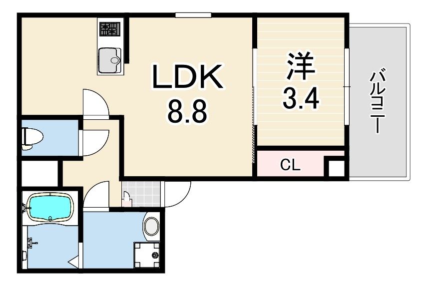 近くのローソン 西二見店まで152m（徒歩2分）