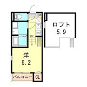 ハーモニーテラス矢部町の間取り画像