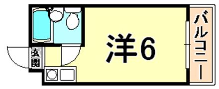 ダイドーメゾン西宮北口4の間取り画像
