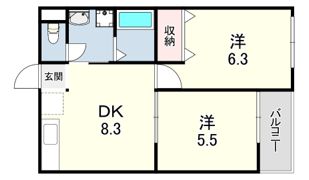 サンベールハイツの間取り画像