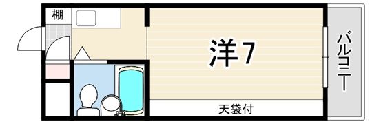 サンハイツ白鳩2の間取り画像