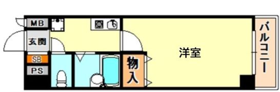 ブルーム神戸三宮の間取り画像