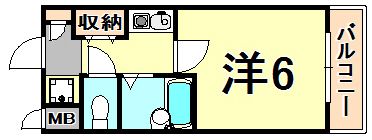 WAGAYA門戸厄神の間取り画像