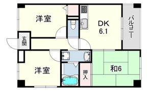 Sメゾン魚住の間取り画像