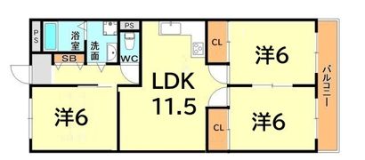 辻田マンションの間取り画像
