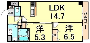 XPAVELA甲東園の間取り画像